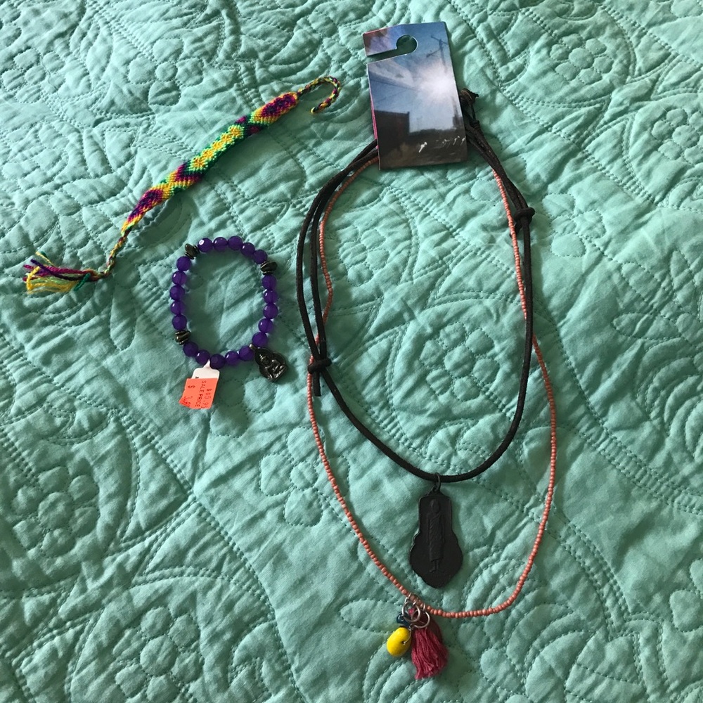 Necklace bracelet combo