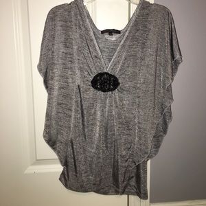 gray wing blouse