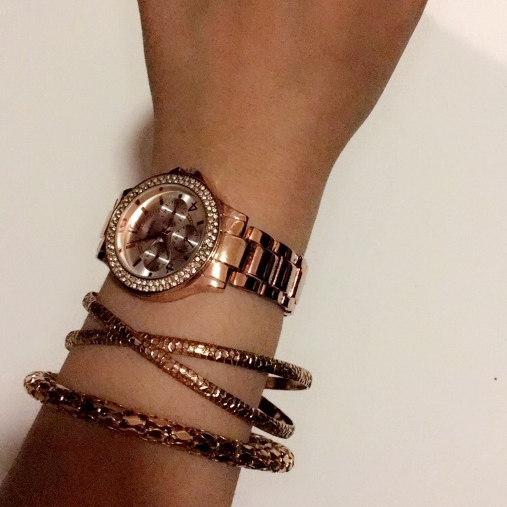 Rose Gold Watch Set Style&Co