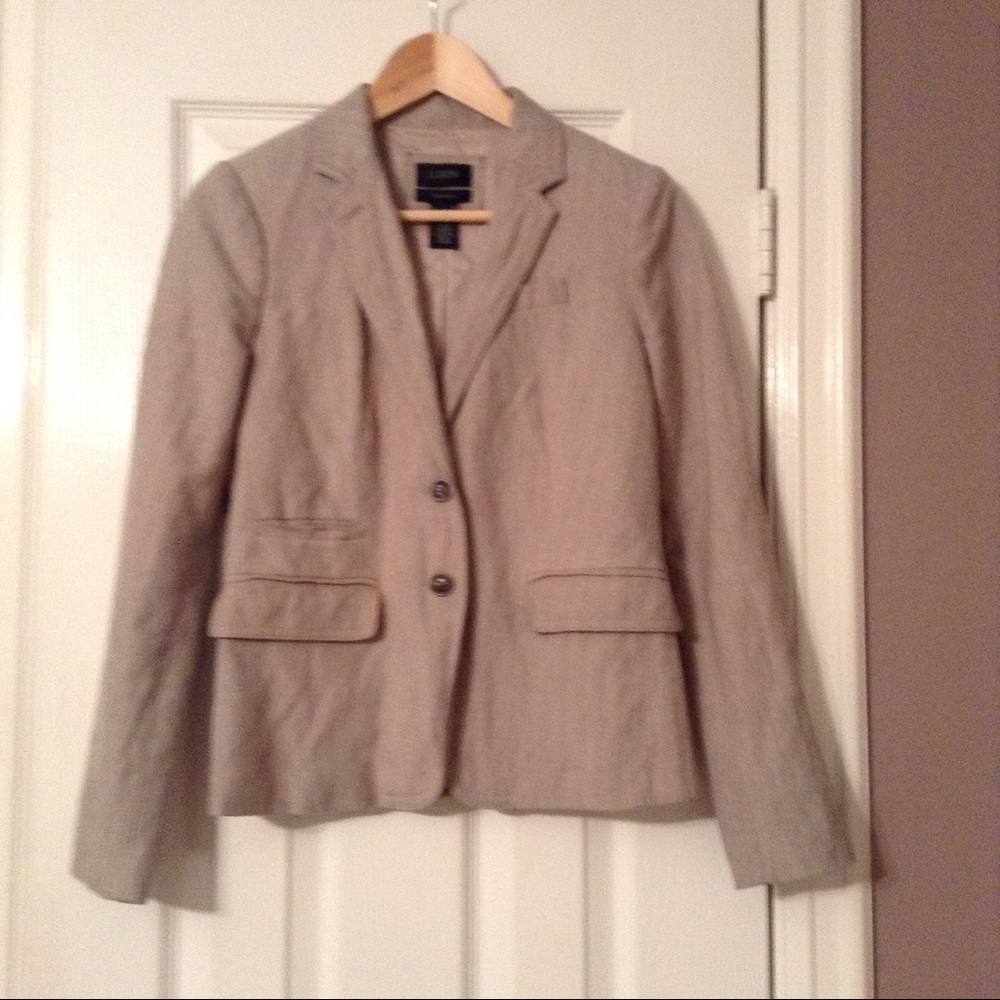 J.Crew Linen Schoolboy Blazer