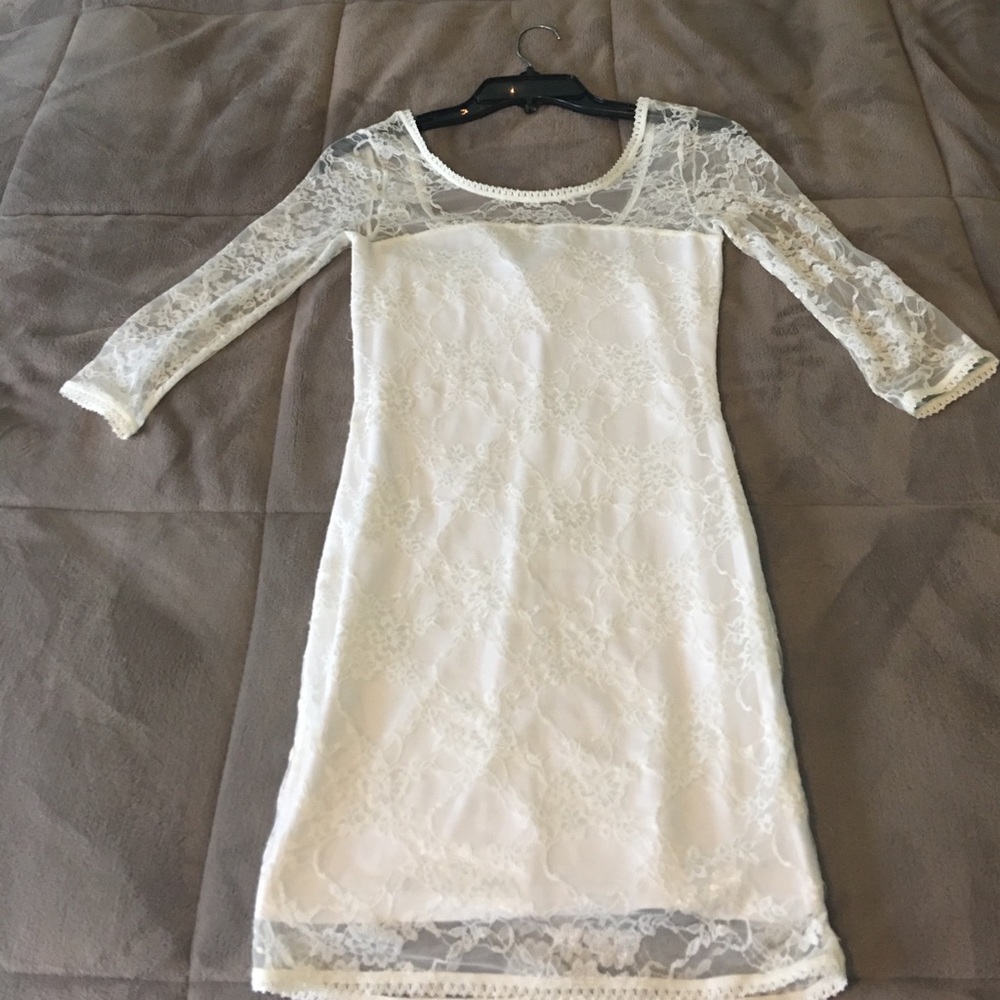 H&M white lace dress