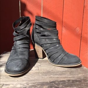 Free people strappy ankle booties