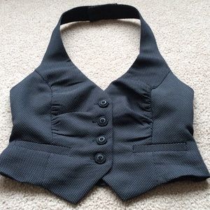 Maurices halter style tuxedo vest