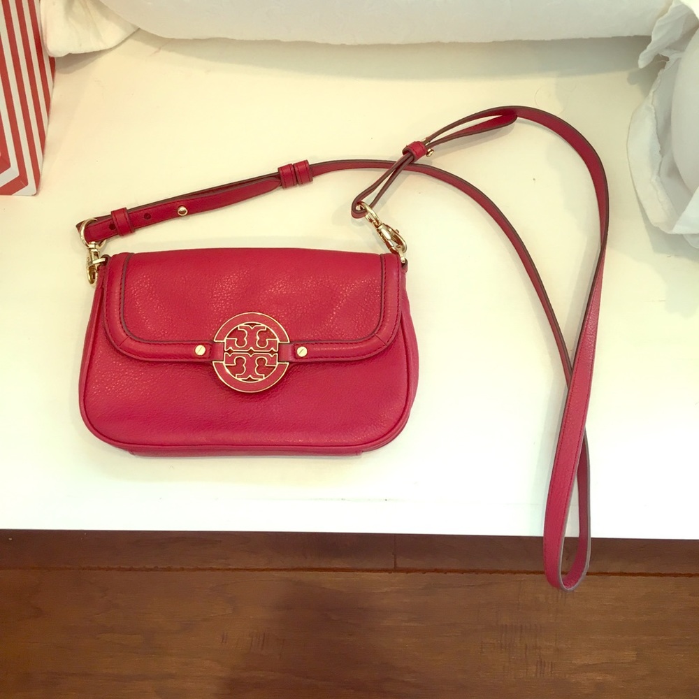 Red Tory Burch Cross body