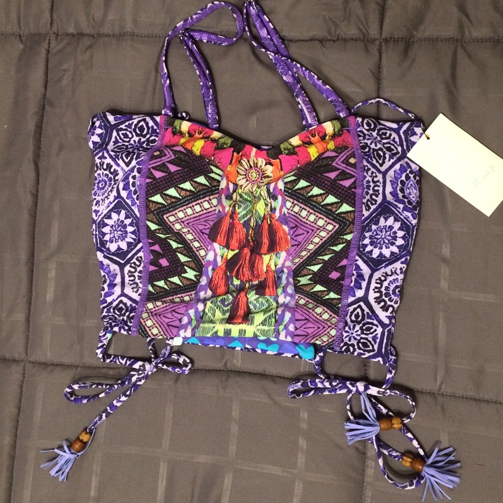 BRAND NEW Maaji reversible longline bikini top