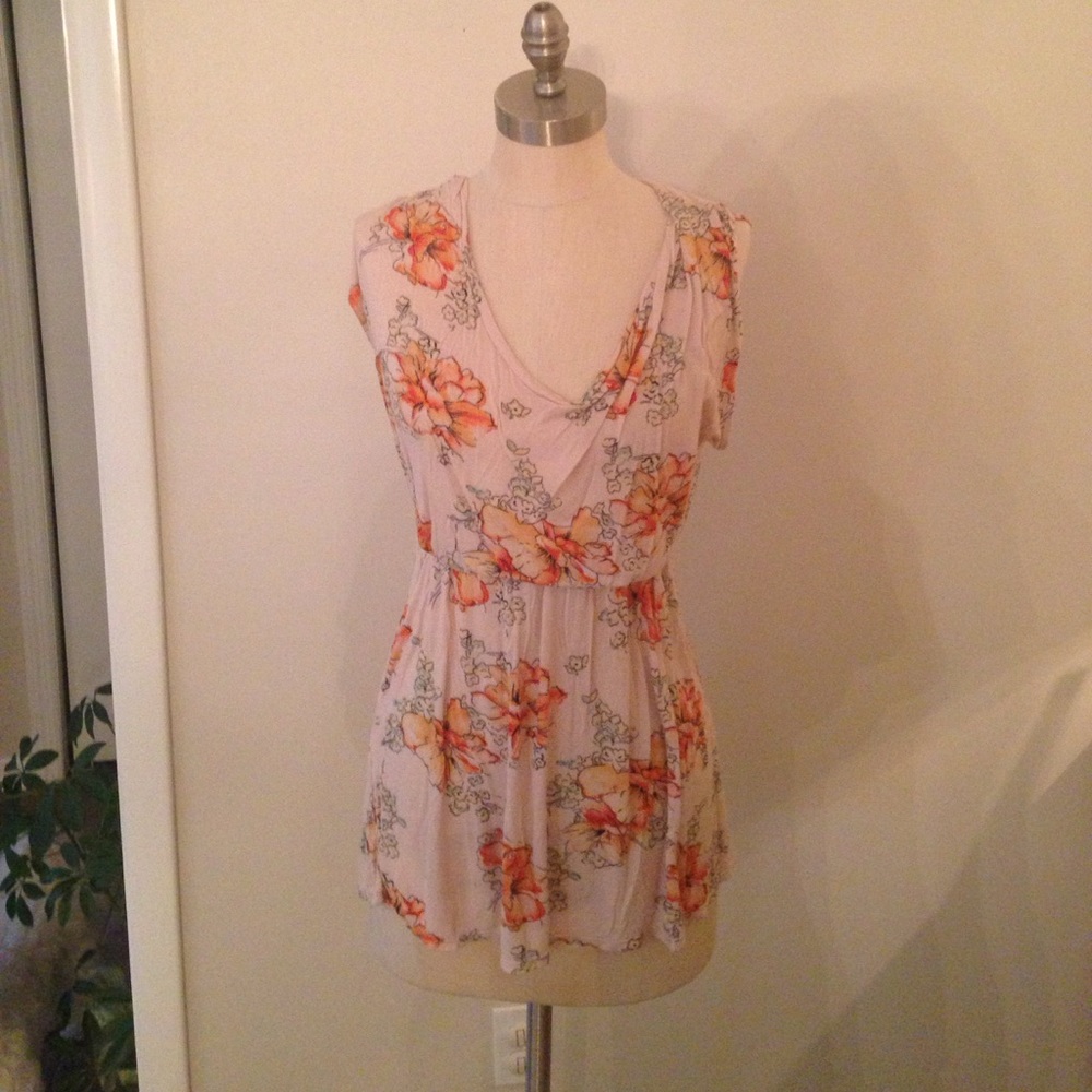 Free People Floral Top