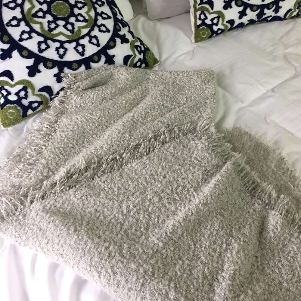 Off white blanket scarf