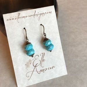 Sleeping Beauty Turquoise Earrings