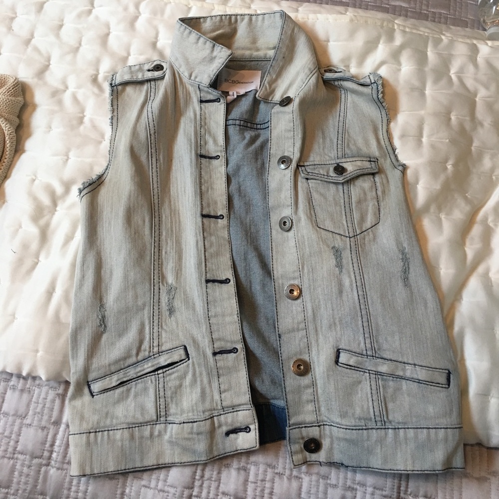 Light denim vest