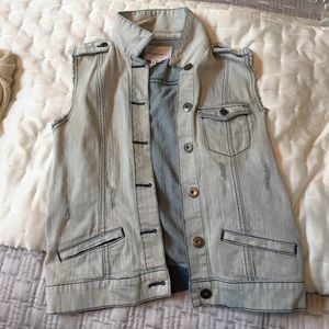 Light denim vest