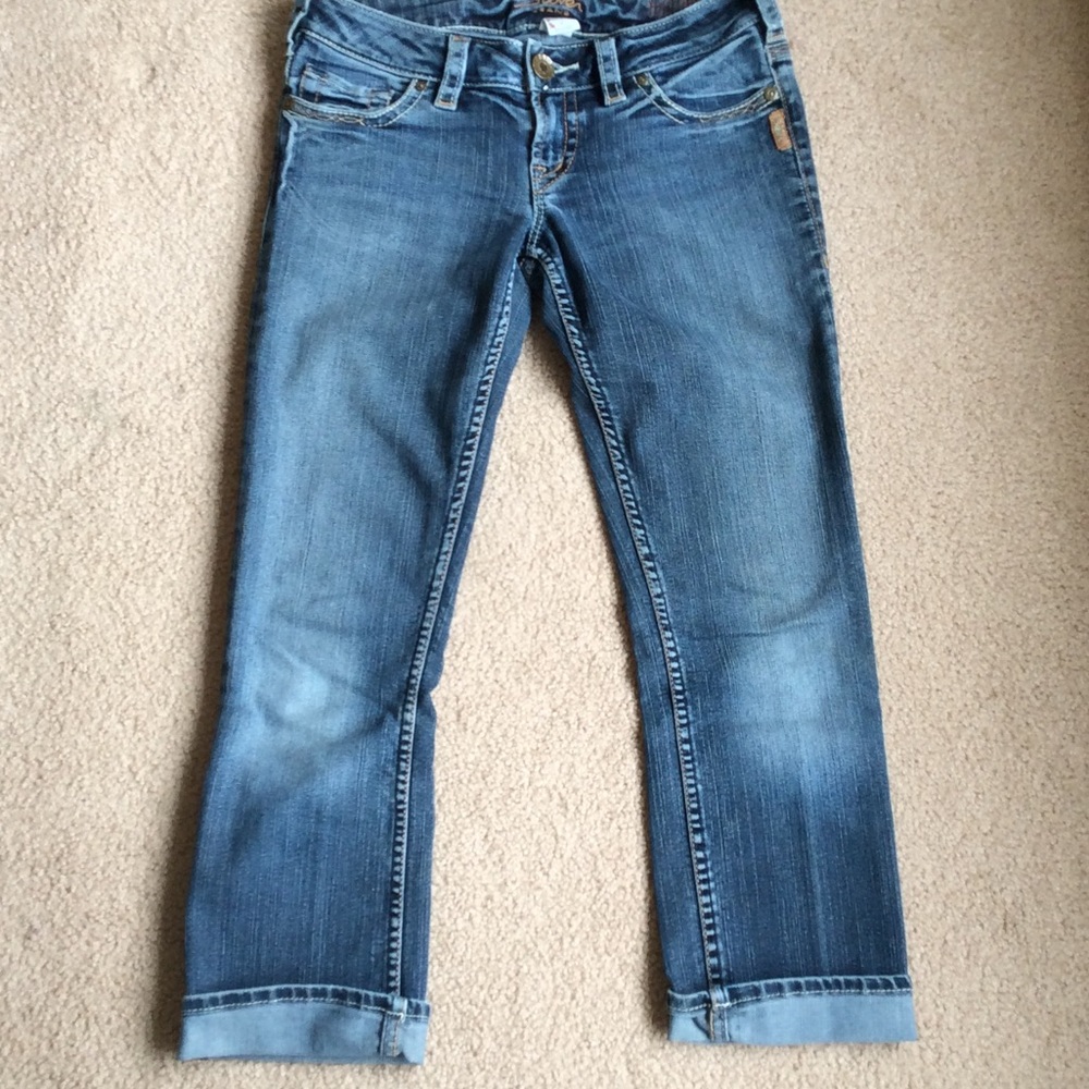 Silver Santorini crop jeans