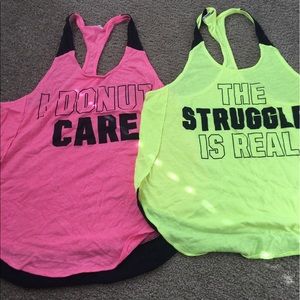 PINK Victoria's Secret racerback tanks