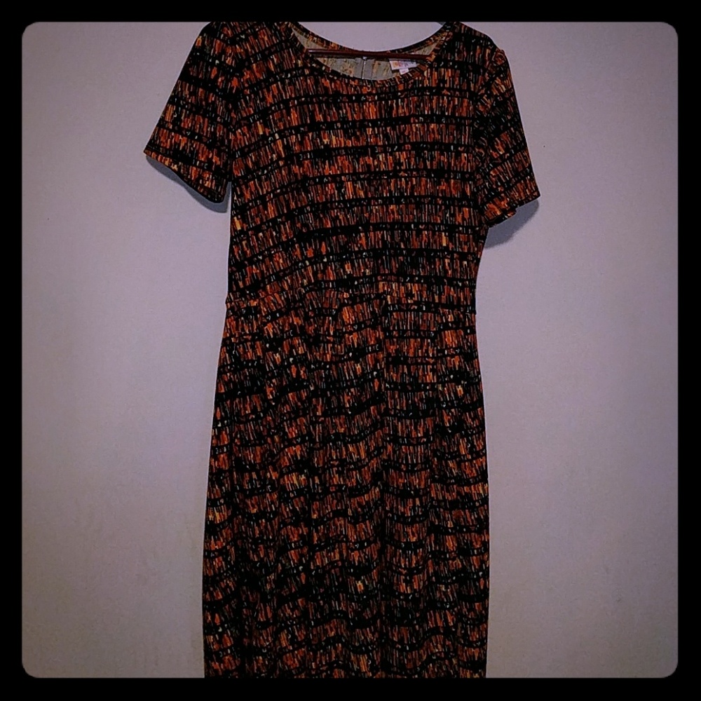Gorgeous Lularoe XL Amelia Blue and Orange