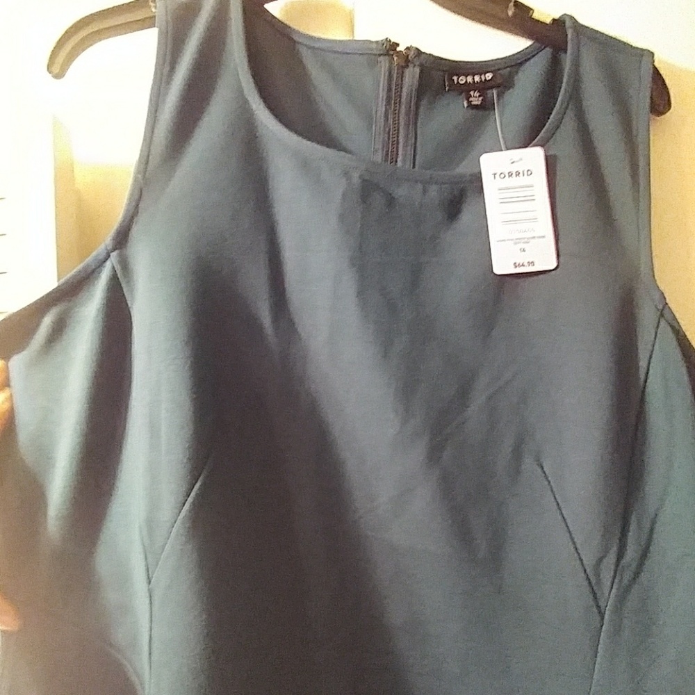 Torrid dress, teal green