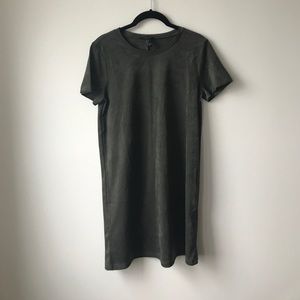 Forever 21 Suede T-Shirt Dress