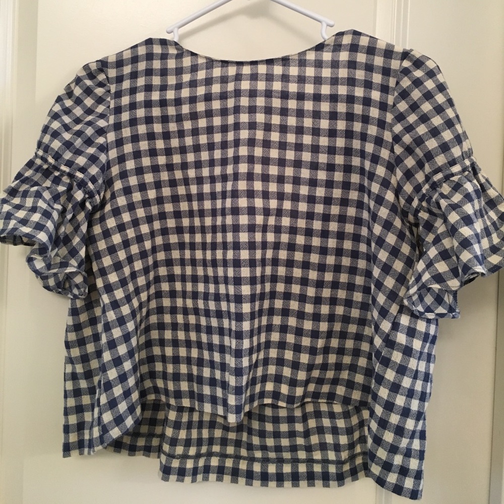 gingham crop top