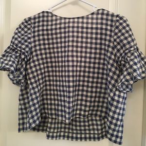 gingham crop top