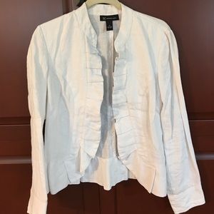 White linen jacket