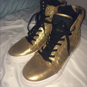 Supra gold sneakers