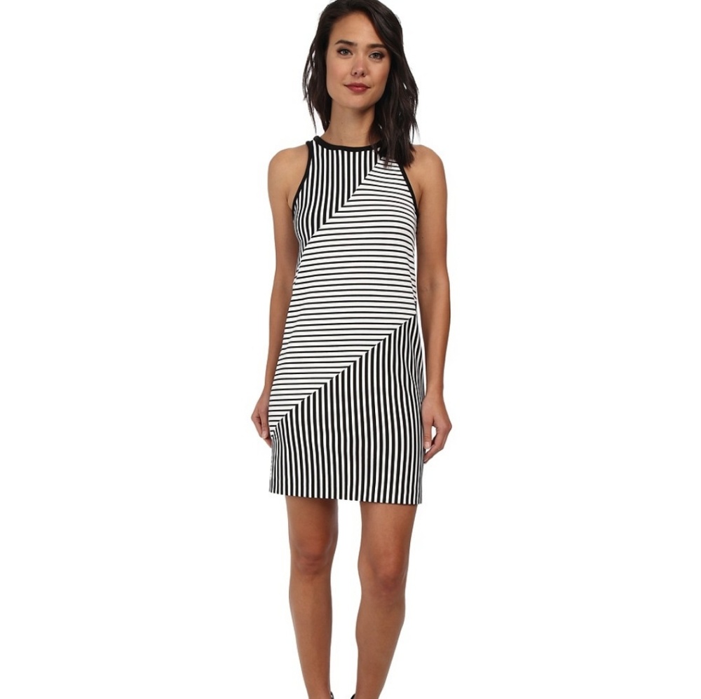 Rebecca Minkoff Brady Dress NWT black/white stripe