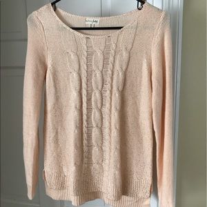 Maison Jules Rose Sweater with Gold details