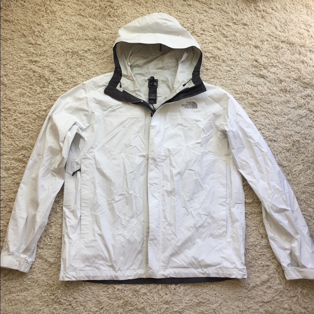 North Face White Windbreaker Jacket