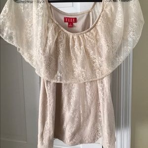 Nude Lace OTS Elle Tee