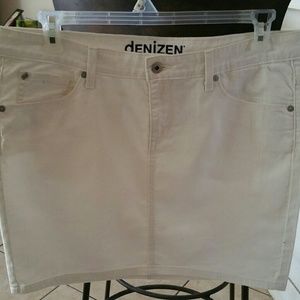 Denin white skirt