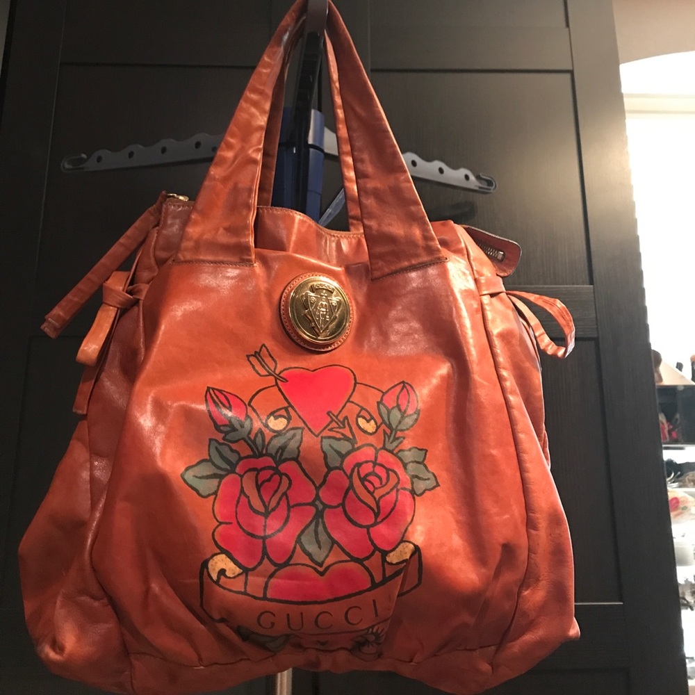 Gucci Love Tattoo Luggage Color Handbag