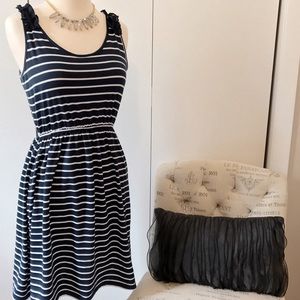Francesca's Navy/White Dress.