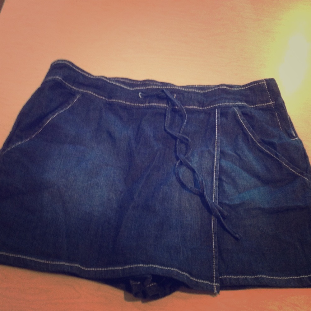 Maurice's jean skort