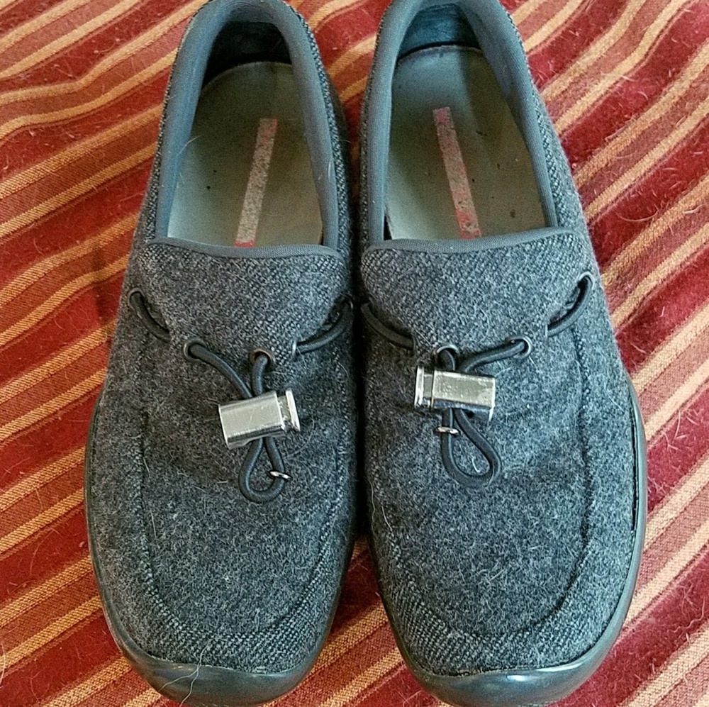 Prada Vibram Toggle Loafers