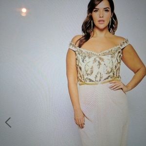 Virgos Lounge off the shoulder maxi dress