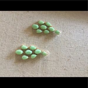 Stella & Dot Chandelier Earrings Mint