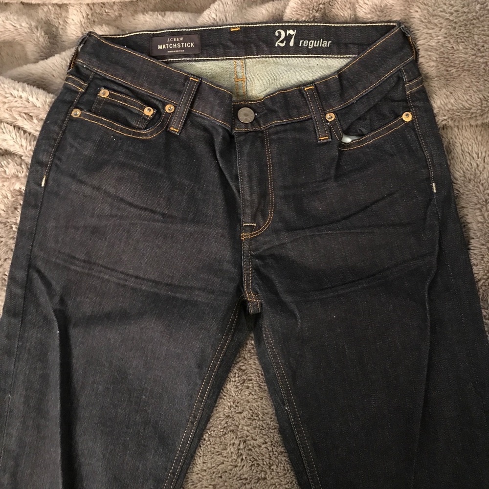 Dark Wash Matchstick Jeans - 27R- NEVER WORN NWOT - Picture 1 of 2