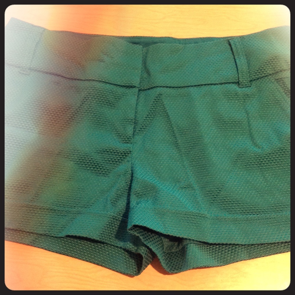 Maurice's emerald green dress shorts