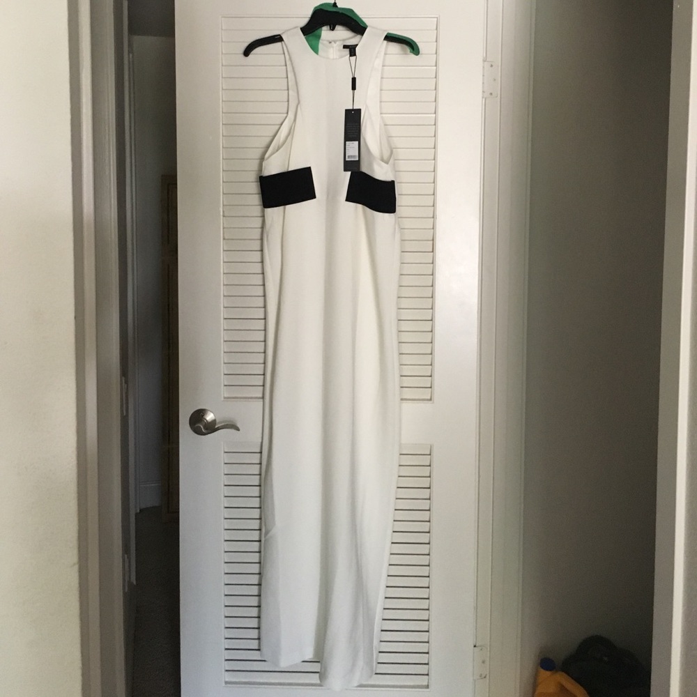 AQ/AQ white Kendra maxi dress