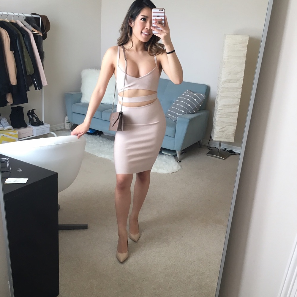 Nude Bandage Dress RUNS SMALL