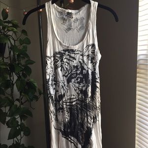 Printed tank dress