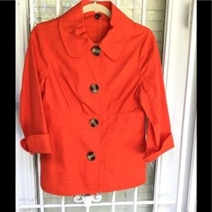 Super cute orange jacket/blazer!