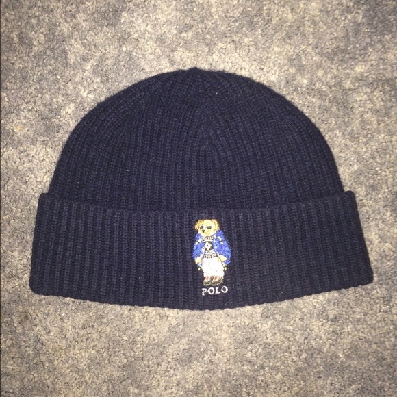 ralph lauren bear beanie