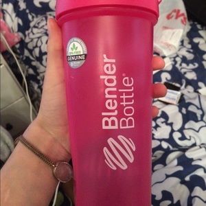 Pink blender bottle