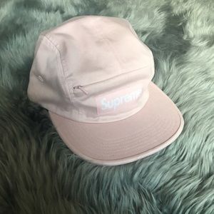 Pink supreme camp cap