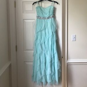 Mint prom dress