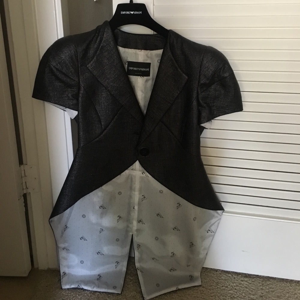 Empório Armani cropped sleeve blazer - Picture 3 of 4