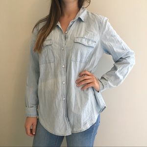 American Eagle denim button down