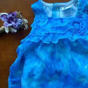 Blue Ruffle Romper