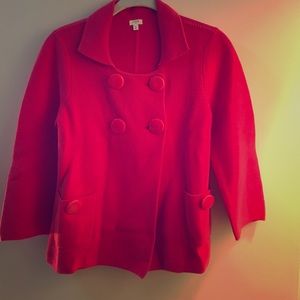 JCrew Hot Pink Knit Jacket