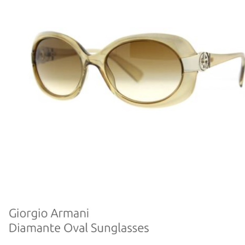 🛍Giorgio Armani Diamante Oval Sunnies