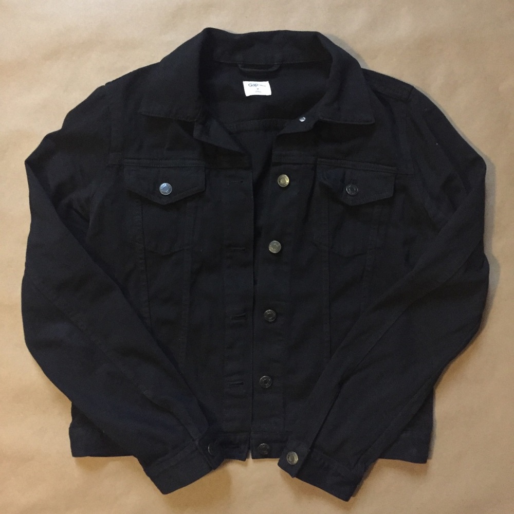 Gap black denim jacket